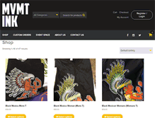 Tablet Screenshot of movement-ink.com